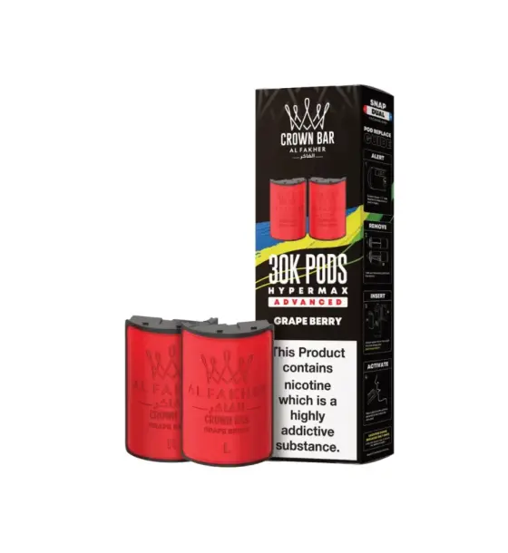 Al Fakher 30K Hypermax Grape Berry Refill Pods – 6mg