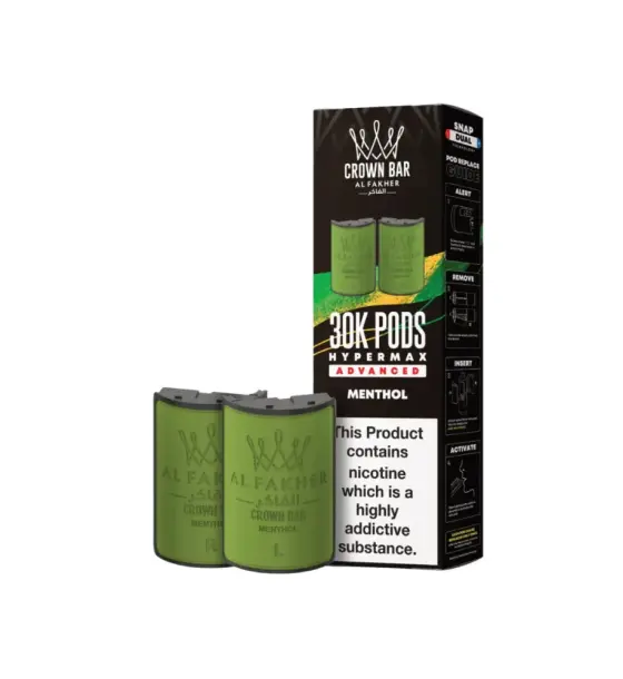 Al Fakher 30K Hypermax Menthol Refill Pods – 6mg