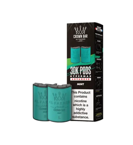 Al Fakher 30K Hypermax Mint Refill Pods – 6mg