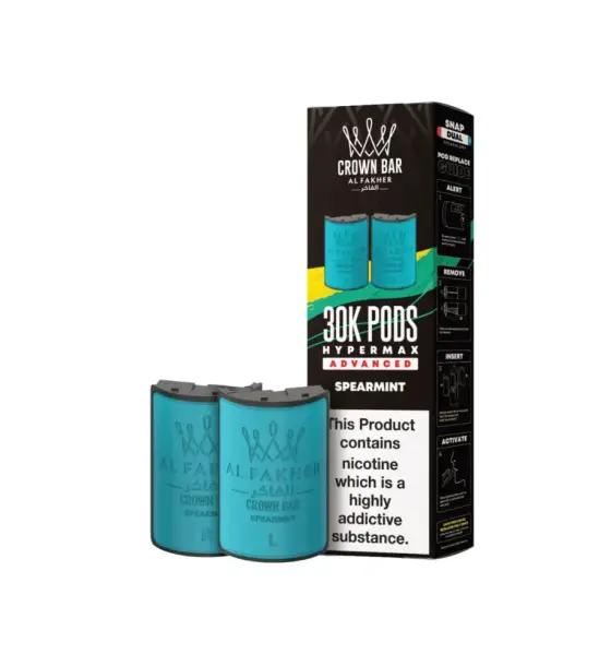 Al Fakher 30K Hypermax Spearmint Refill Pods – 6mg