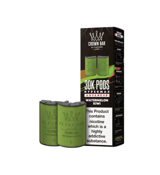 Al Fakher 30K Hypermax Watermelon Kiwi Refill Pods – 6mg