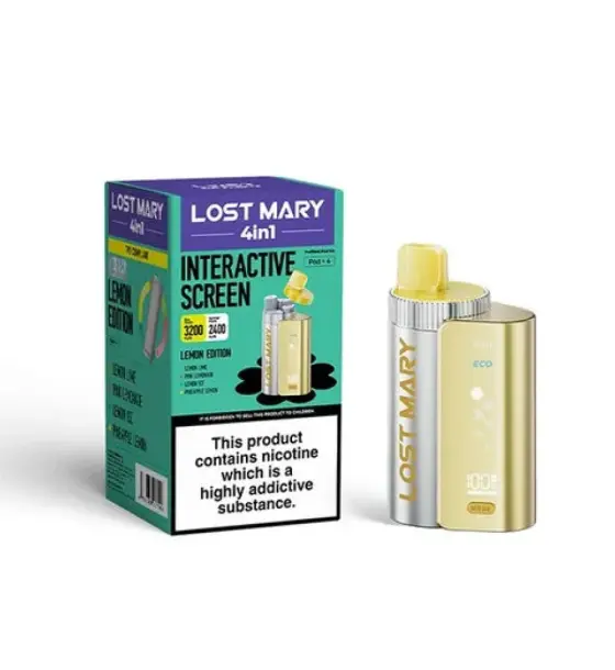 Lost Mary 4 in 1 Lemon Edition Prefilled Pod Kit – 20mg