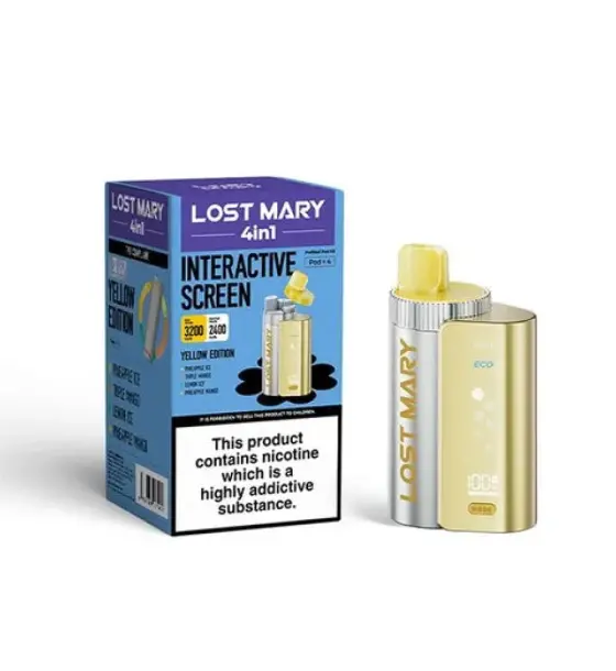 Lost Mary 4 in 1 Yellow Edition Prefilled Pod Kit – 20mg