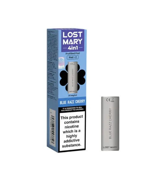 Lost Mary 4 in 1 Blue Razz Cherry Prefilled Pods – 20mg