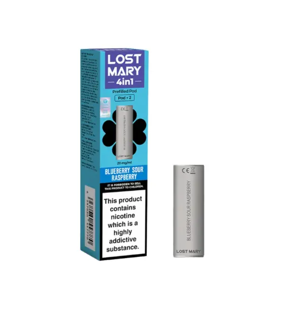 Lost Mary 4 in 1 Blueberry Sour Raspberry Prefilled Pods – 20mg
