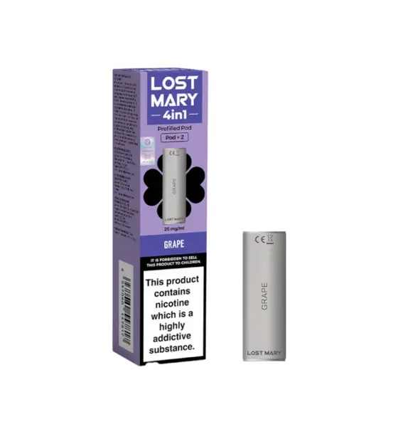 Lost Mary 4 in 1 Grape Prefilled Pods – 20mg