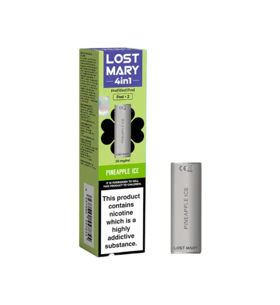 Lost Mary 4 in 1 Pineapple Ice Prefilled Pods – 20mg