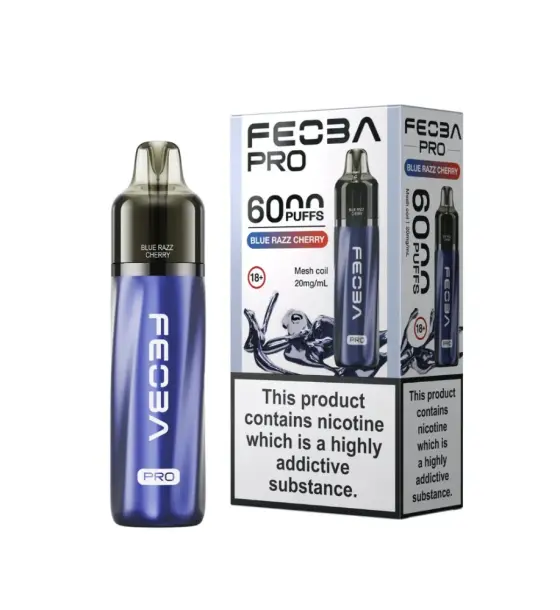 Feoba Pro 6000 Blue Razz Cherry Prefilled Pod Kit – 20mg