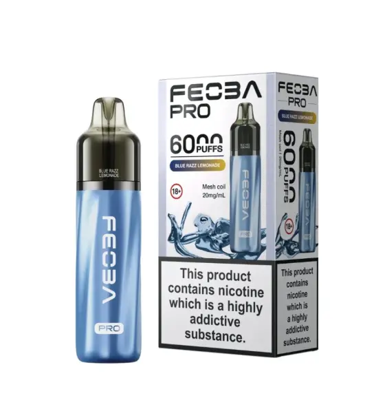 Feoba Pro 6000 Blue Razz Lemonade Prefilled Pod Kit – 20mg