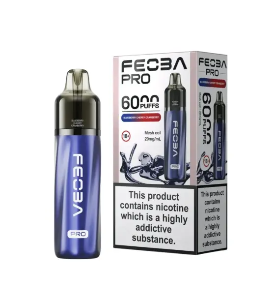 Feoba Pro 6000 Blueberry Cherry Cranberry Prefilled Pod Kit – 20mg