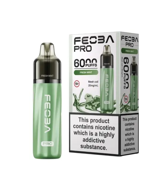 Feoba Pro 6000 Fresh Mint Prefilled Pod Kit – 20mg