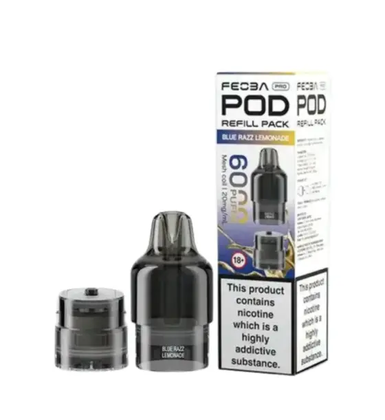 Feoba Pro 6000 Blue Razz Lemonade Prefilled Pods – 20mg