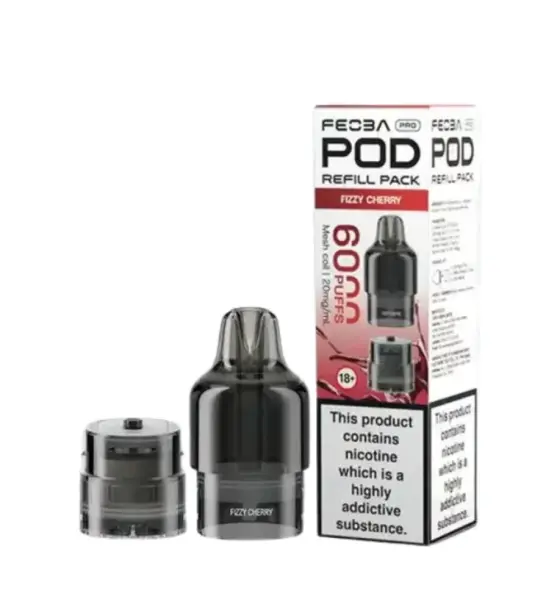 Feoba Pro 6000 Fizzy Cherry Prefilled Pods – 20mg