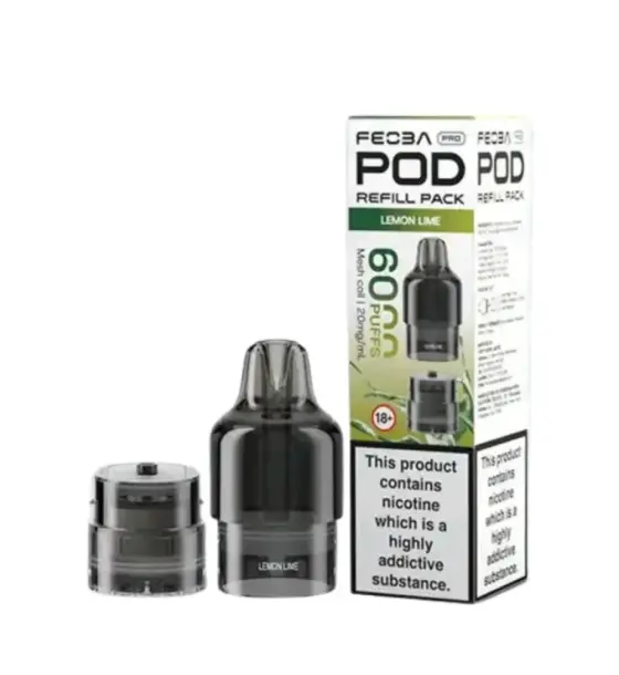 Feoba Pro 6000 Lemon Lime Prefilled Pods – 20mg