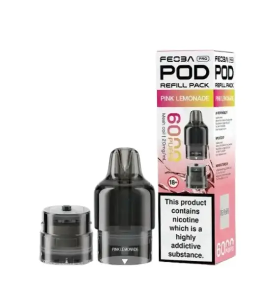 Feoba Pro 6000 Raspberry Lemonade Prefilled Pods – 20mg