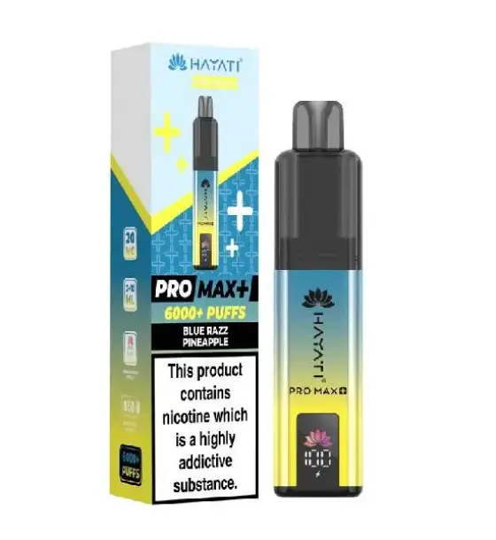 Hayati Pro Max+ 6000 Blue Razz Pineapple Kit – 20mg
