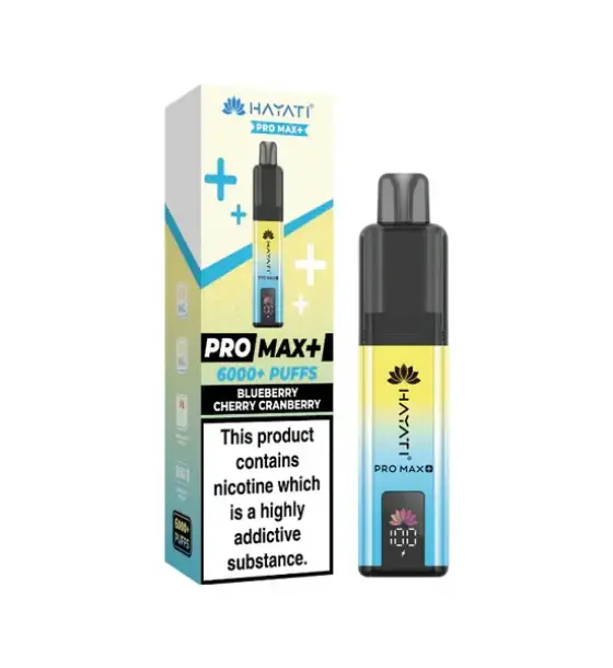 Hayati Pro Max+ 6000 Blueberry Cherry Cranberry Kit – 20mg