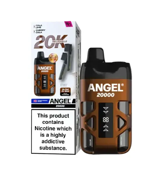 Vapes Bars Angel 20K Brown Edition Cola Lime / Triple Mango Kit – 20mg