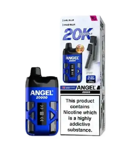 Vapes Bars Angel 20K Blue Edition Mr Blue / Mad Blue Kit – 20mg