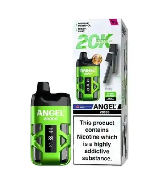 Vapes Bars Angel 20K Green Edition Double Menthol / Fresh Mint Kit – 20mg