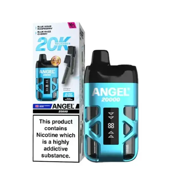 Vapes Bars Angel 20K Sky Blue Edition Blue Sour Raspberry / Blue Razz Cherry Kit – 20mg