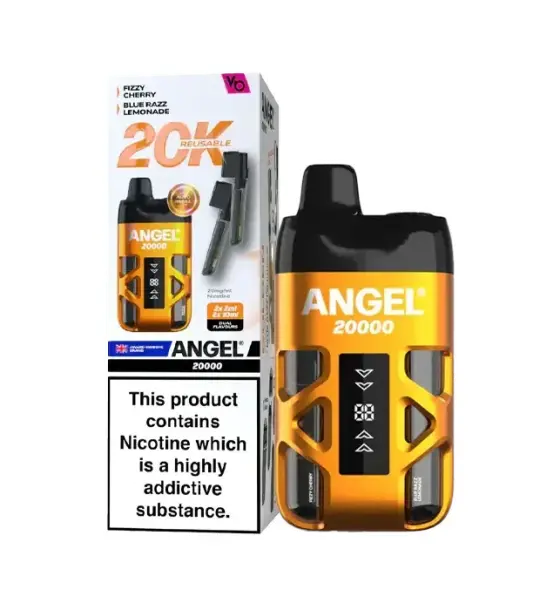 Vapes Bars Angel 20K Golden Edition Fizzy Cherry / Blue Razz Lemonade Kit – 20mg
