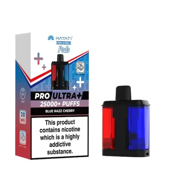 Hayati Pro Ultra+ 25000 Blue Razz Cherry Replacement Pod – 20mg