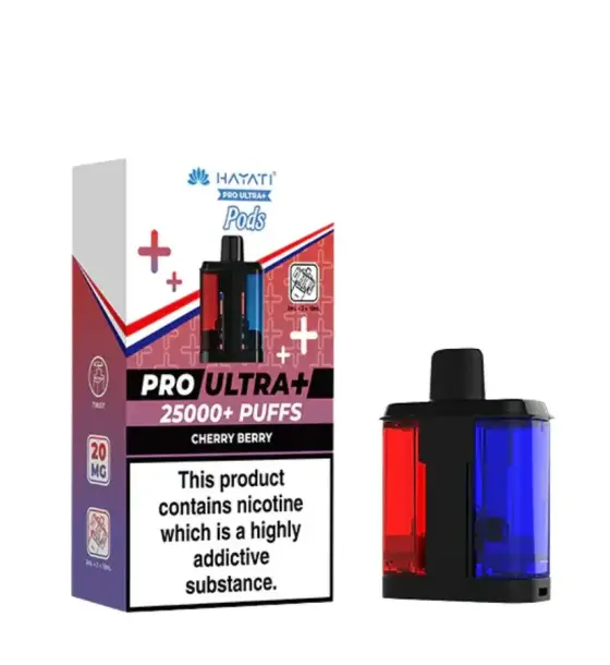 Hayati Pro Ultra+ 25000 Cherry Berry Replacement Pod – 20mg