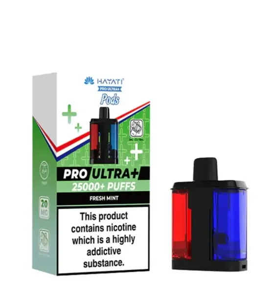 Hayati Pro Ultra+ 25000 Fresh Mint Replacement Pod – 20mg