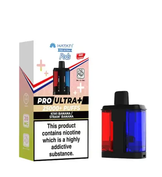 Hayati Pro Ultra+ 25000 Kiwi Banana / Straw' Banana Replacement Pod – 20mg