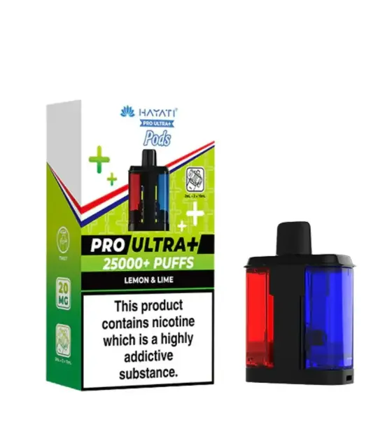Hayati Pro Ultra+ 25000 Lemon & Lime Replacement Pod – 20mg