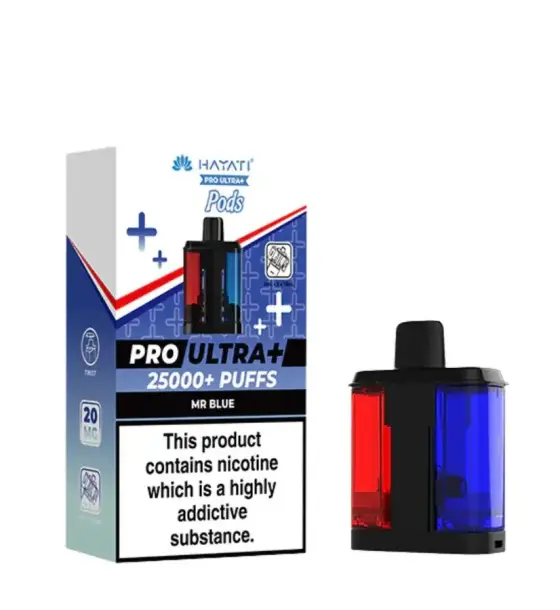 Hayati Pro Ultra+ 25000 Mr Blue Replacement Pod – 20mg
