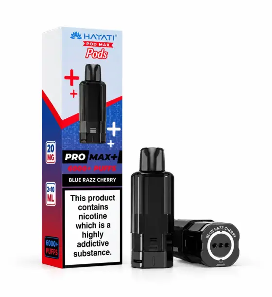Hayati Pro Max+ 6000 Blue Razz Cherry Replacement Pod – 20mg