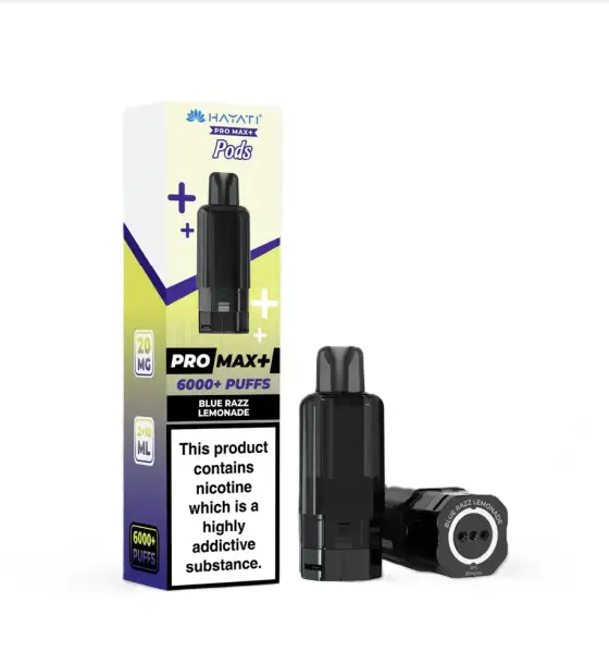 Hayati Pro Max+ 6000 Blue Razz Lemonade Replacement Pod – 20mg