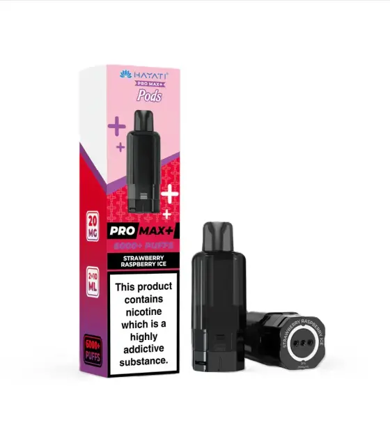 Hayati Pro Max+ 6000 Strawberry Raspberry Ice Replacement Pod – 20mg