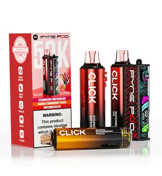 Pyne Pod Click 50K Red Edition (3 Flavours) Kit – 20mg