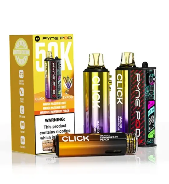 Pyne Pod Click 50K Mango Edition (3 Flavours) Kit – 20mg