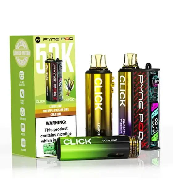 Pyne Pod Click 50K Lime Edition (3 Flavours) Kit – 20mg
