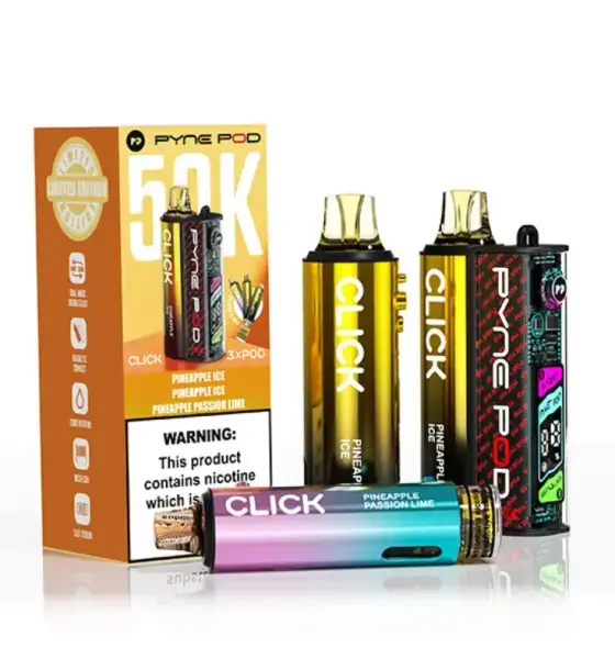 Pyne Pod Click 50K Pineapple Edition (3 Flavours) Kit – 20mg