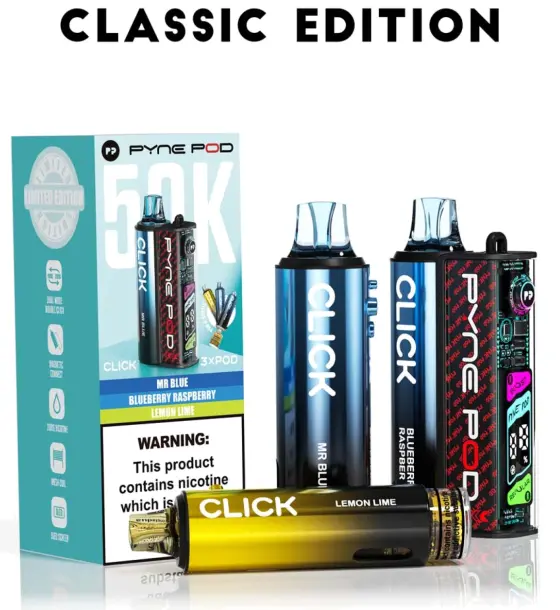 Pyne Pod Click 50K Classic Edition (3 Flavours) Kit – 20mg
