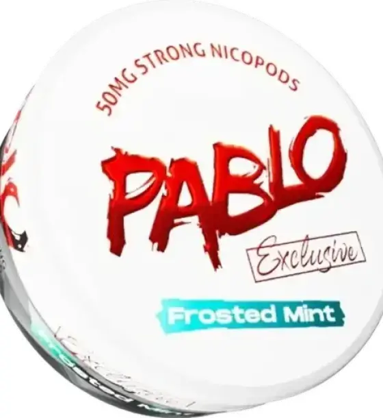 Pablo Exclusive Frosted Mint Nicotine Pouches – 50mg/g (30mg per pouch)