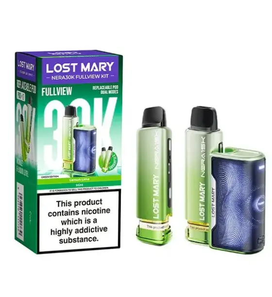 Lost Mary NERA 30K Lemon Lime Prefilled Pod Kit – 20mg