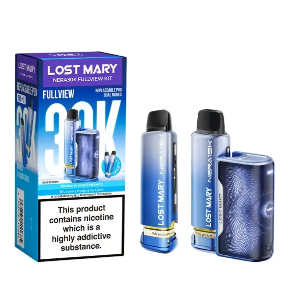 Lost Mary NERA 30K Blueberry Sour Raspberry Prefilled Pod Kit – 20mg