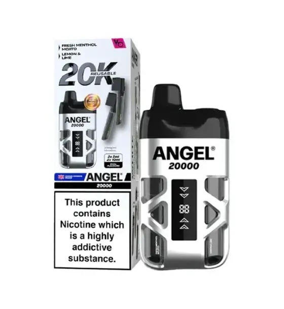 Vapes Bars Angel 20K White Edition Fresh Menthol Mojito / Lemon & Lime Kit – 20mg