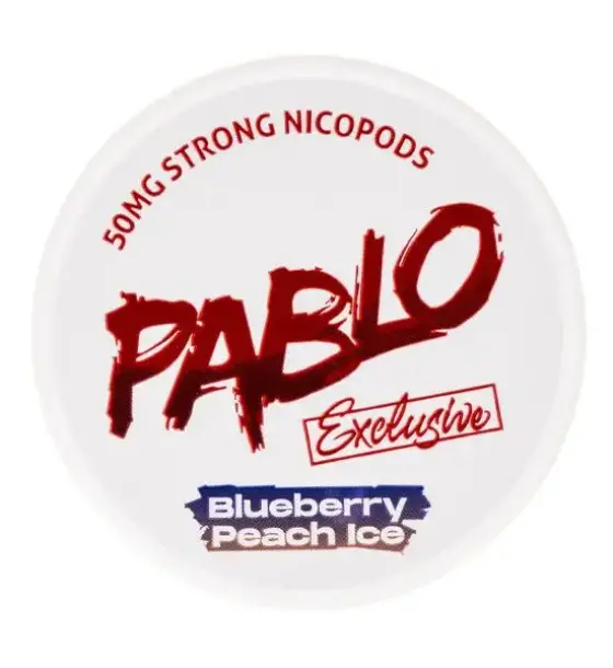 Pablo Exclusive Blueberry Peach Ice Nicotine Pouches – 50mg/g (30mg per pouch)