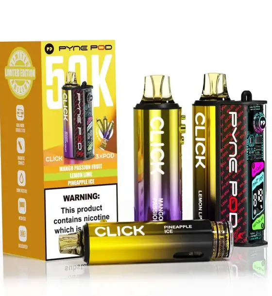Pyne Pod Click 50K Yellow Edition (3 Flavours) Kit – 20mg