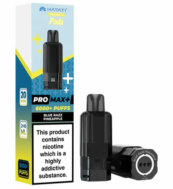 Hayati Pro Max+ 6000 Blue Razz Pineapple Replacement Pod – 20mg