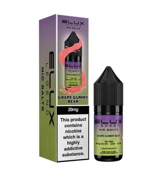 Elux Legend Grape Gummy Bear Nic Salt 10ml