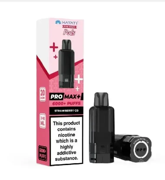 Hayati Pro Max+ 6000 Strawberry GB Replacement Pod – 20mg