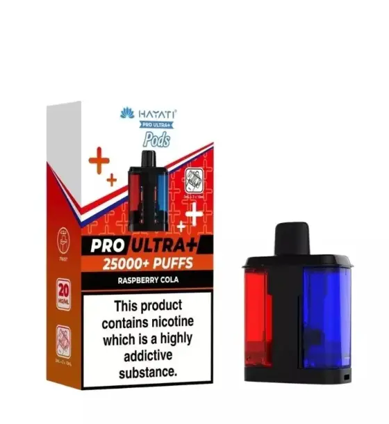 Hayati Pro Ultra+ 25000 Raspberry Cola Replacement Pod – 20mg